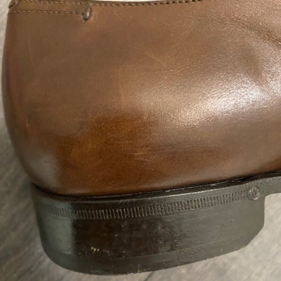Ermenegildo Zegna Brown Leather Oxford Size US 11 - Picture 11 of 15